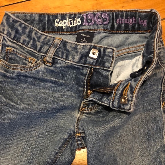 Gap Kids 1969 straight leg jeans size 5 - Picture 3 of 3